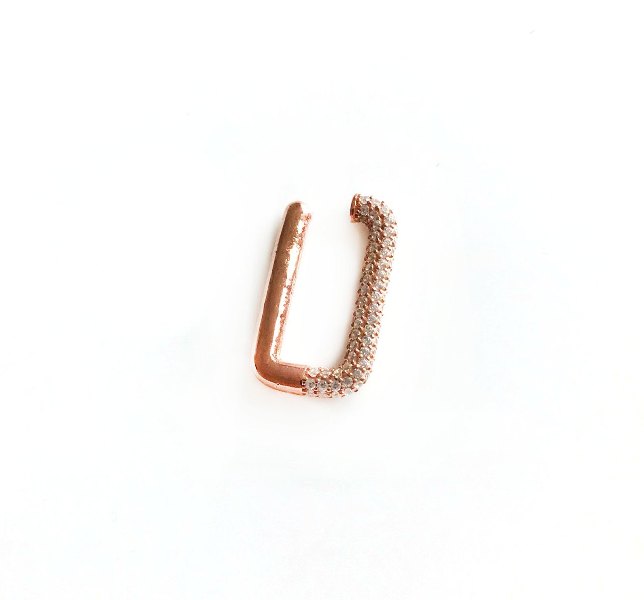 Taşlı Gümüş KIkırdak Küpe