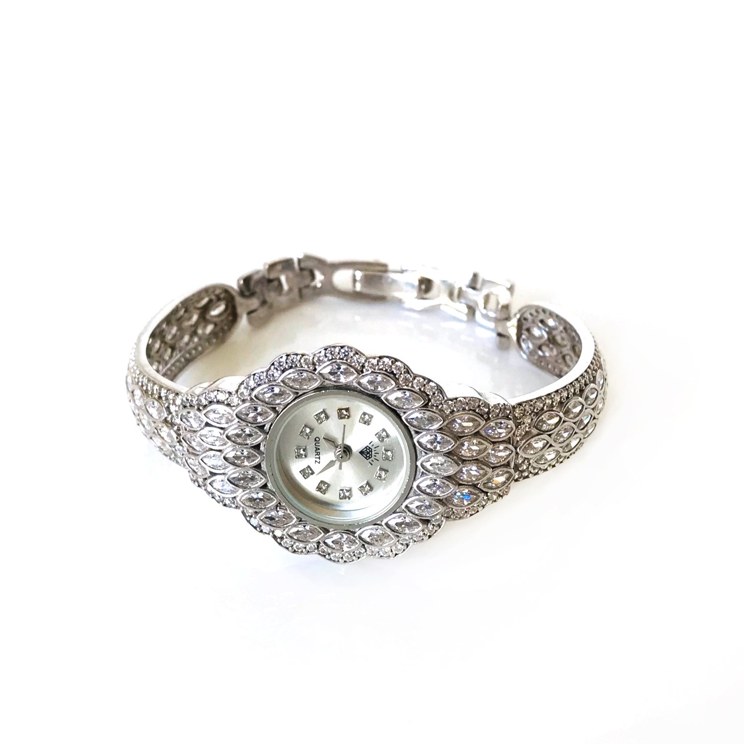 Taşlı Gümüş Saat