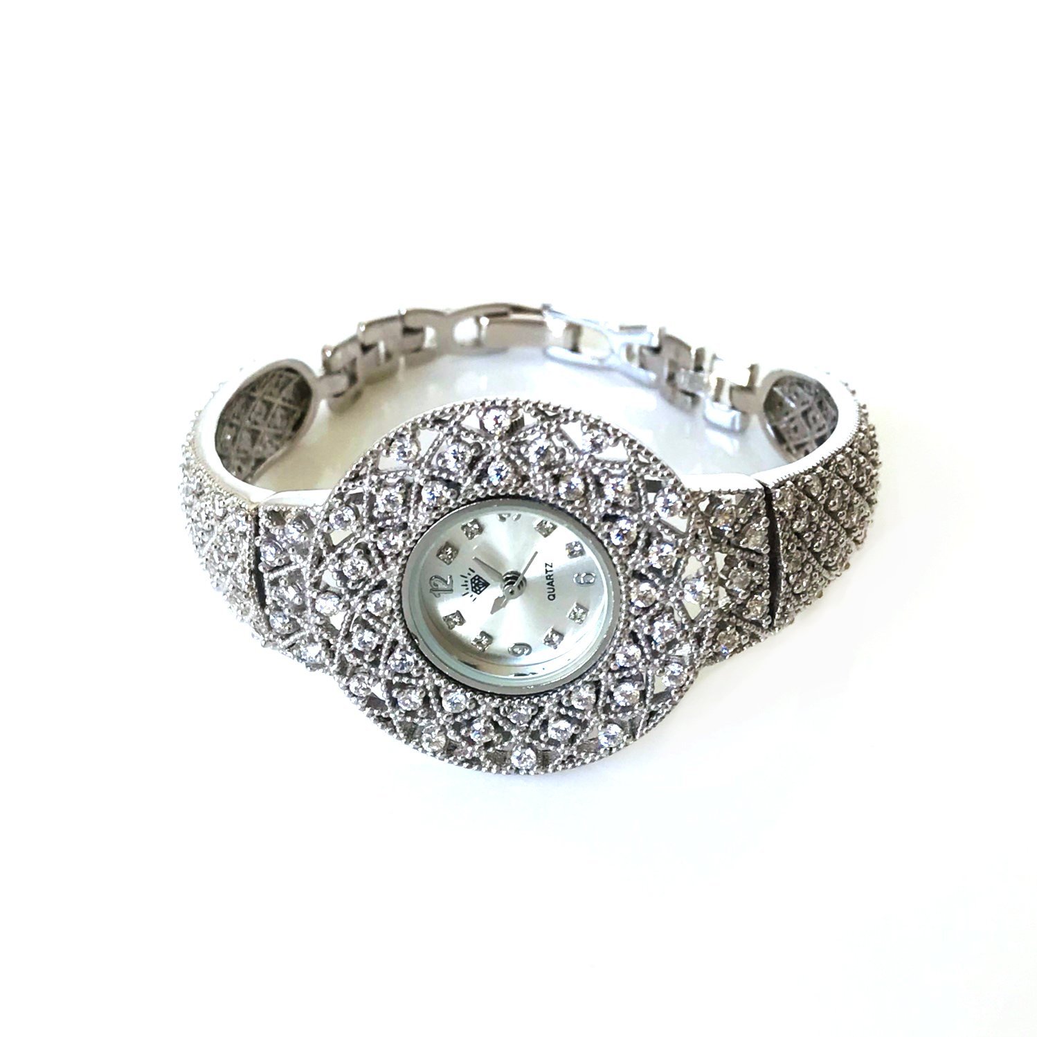 Taşlı Gümüş Saat