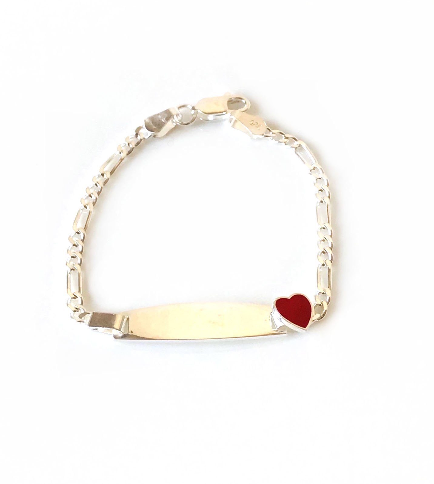 Kalpli Gümüş Çocuk Bilekliği