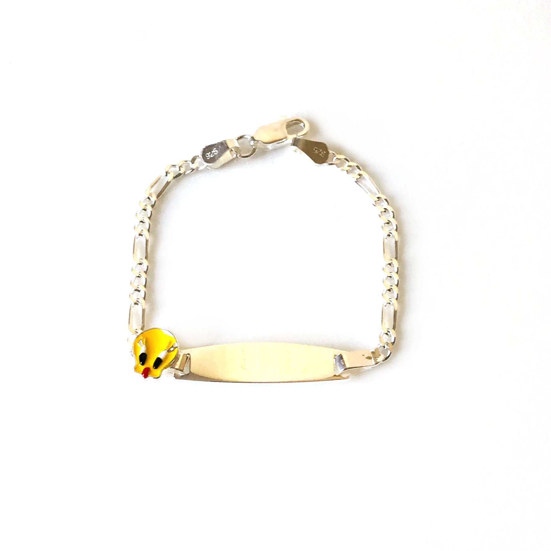 Twitty Detaylı Gümüş Çocuk Bileklik