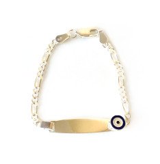 Nazar Boncuklu Gümüş Çocuk Bileklik