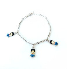 Bebek Sallantılı Gümüş Çocuk Halhal