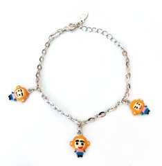 Bebek Sallantılı Gümüş Çocuk Halhal