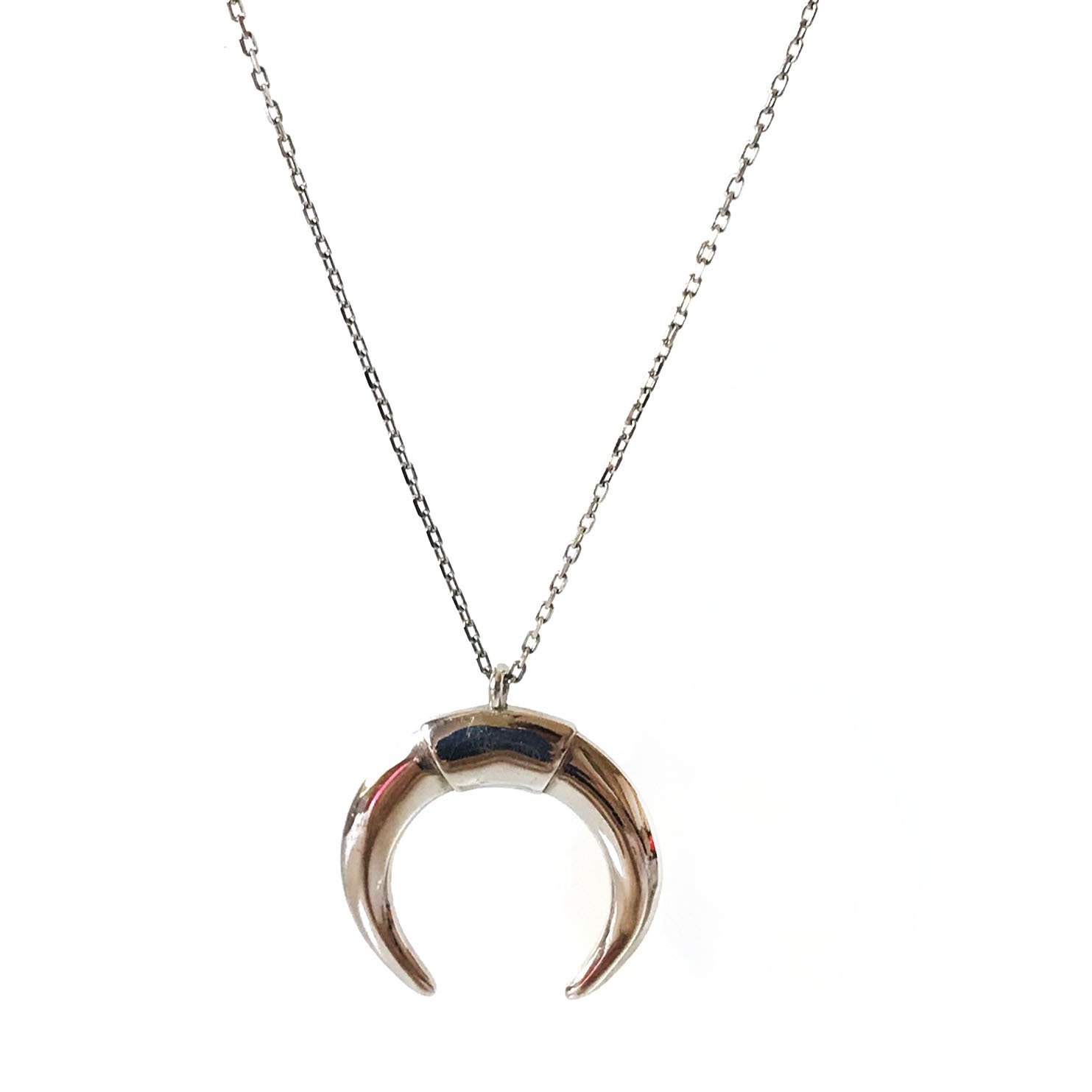 Gümüş Hilal Kolye