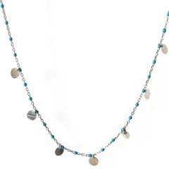 Pullu Gümüş Kolye