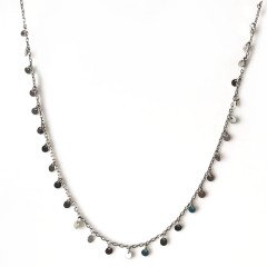 Pullu Gümüş Kolye