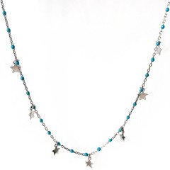 Yıldızlı Gümüş Kolye