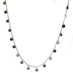 Pullu Gümüş Kolye