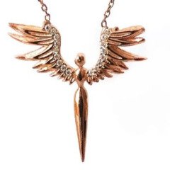 Kanatlı Melek Gümüş Kolye