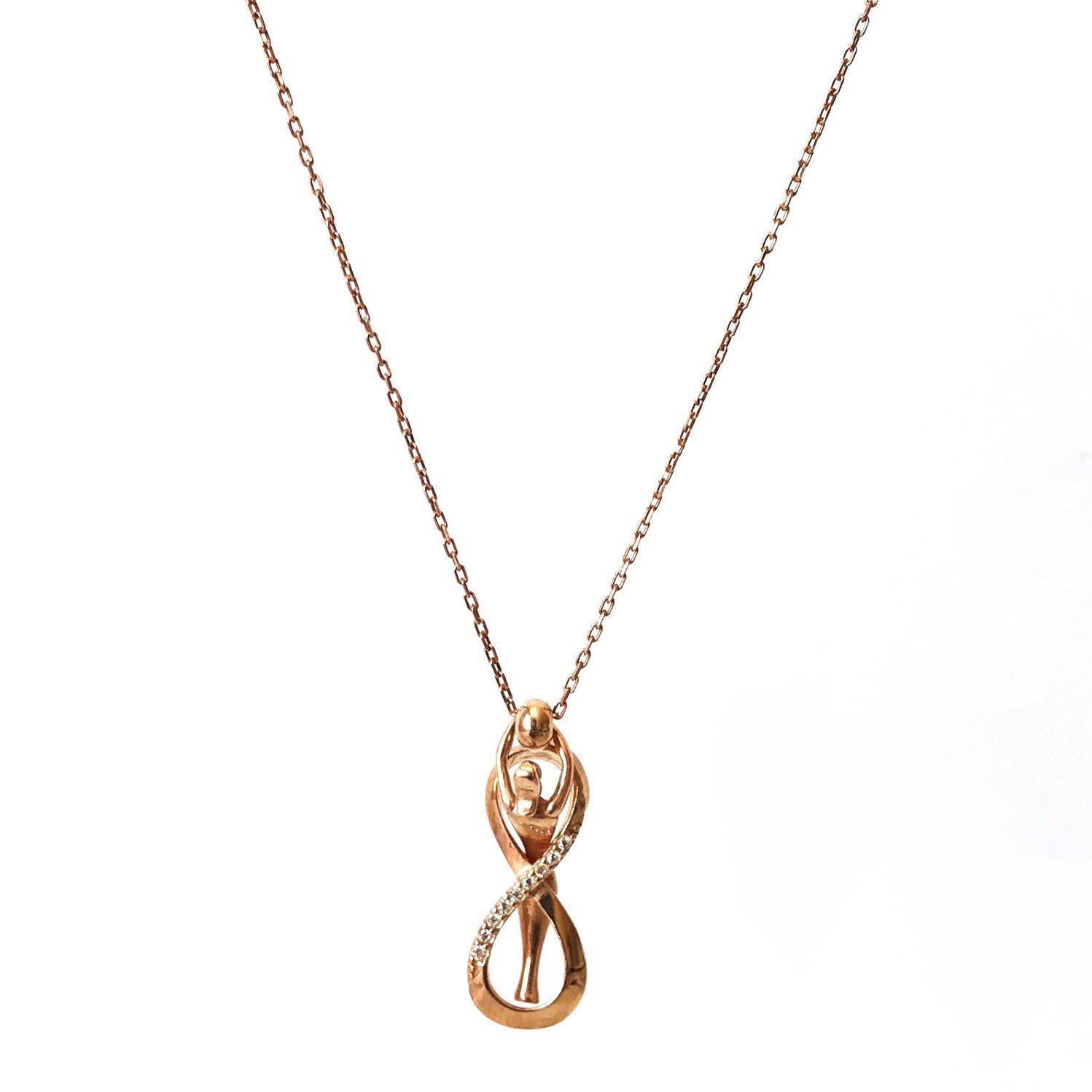 Sonsuz Aşk Gümüş Kolye