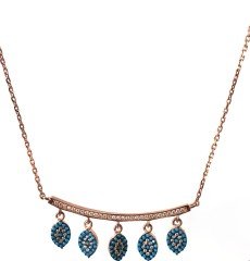 Turkuaz Taşlı Gümüş Kolye