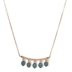 Turkuaz Taşlı Gümüş Kolye