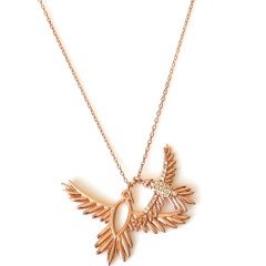 Zümrüdüanka Kuşu Gümüş Kolye