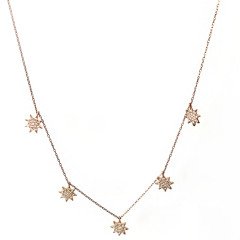 Yıldız Pullu Gümüş Kolye