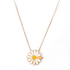 Gümüş Papatya Kolye