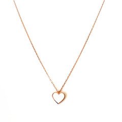 Beyaz Kalpli Gümüş Kolye