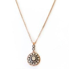 Montür Taşlı Gümüş Kolye