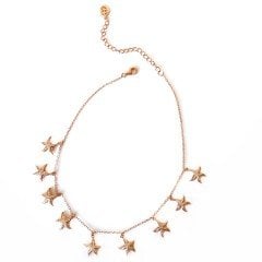 Deniz Yıldızlı Taşlı Gümüş Kolye