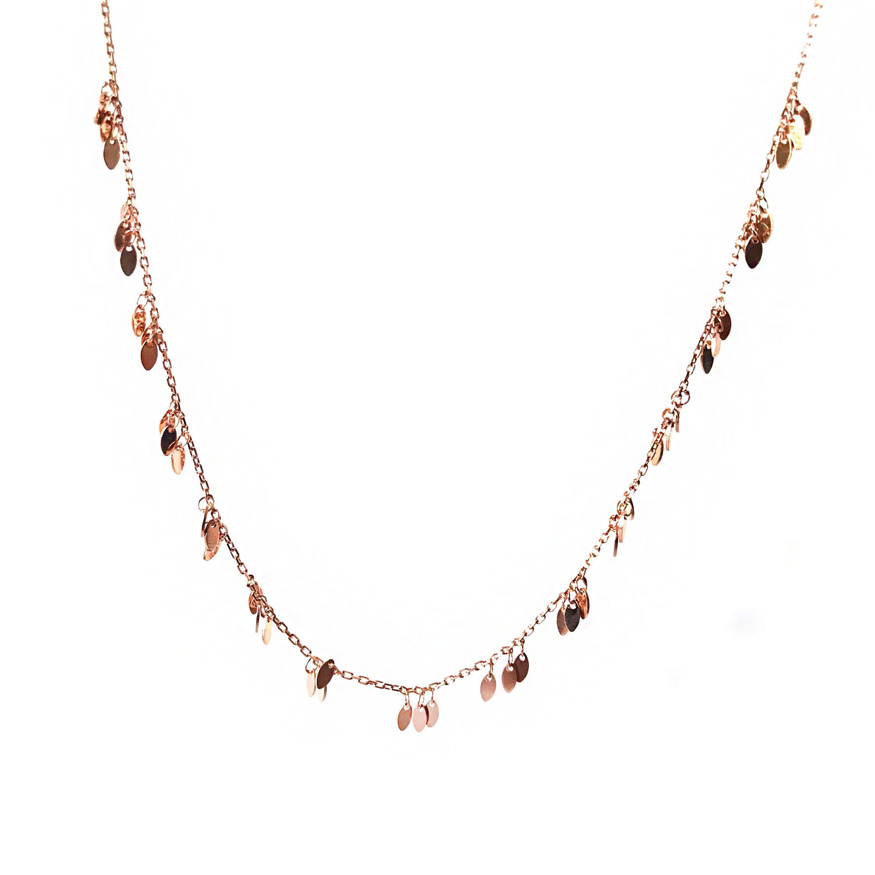 Pullu Gümüş Kolye