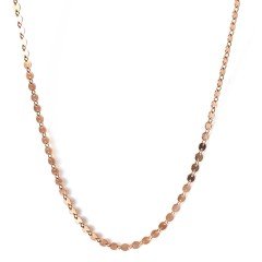 Pullu Zincir Gümüş Kolye