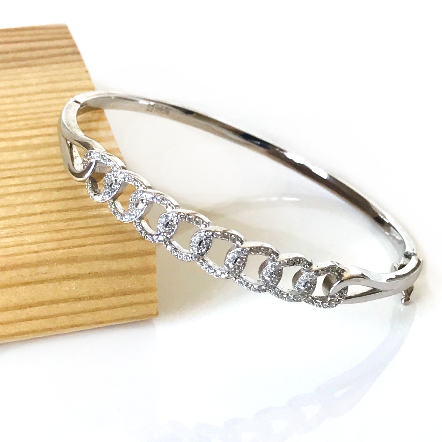 Taşlı Gümüş Bileklik