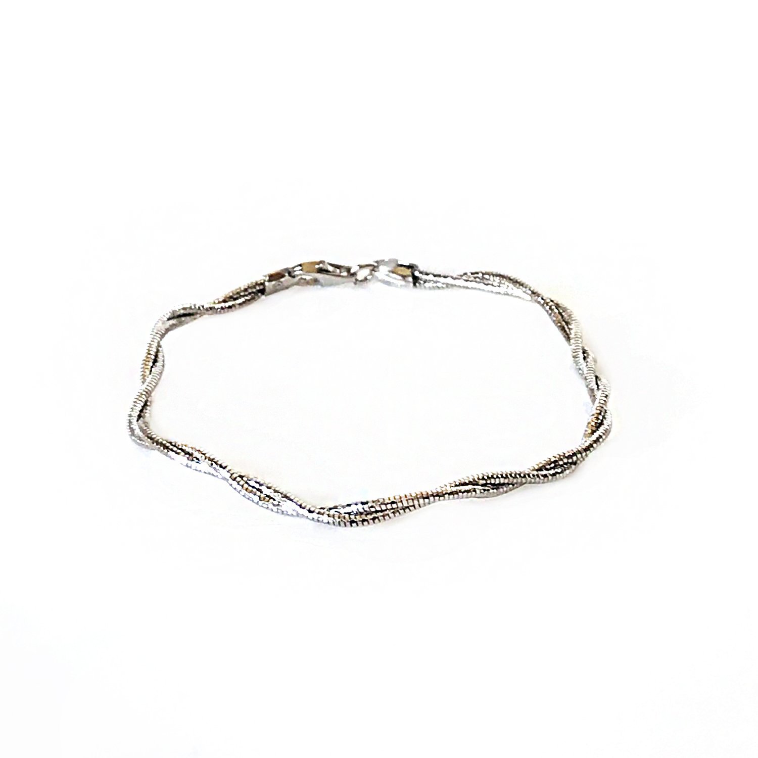 Sarmal Zincir Model Gümüş Bileklik