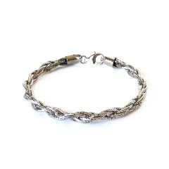 Sarmal Zincir Gümüş Bileklik