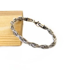 Sarmal ZincirGümüş Bileklik