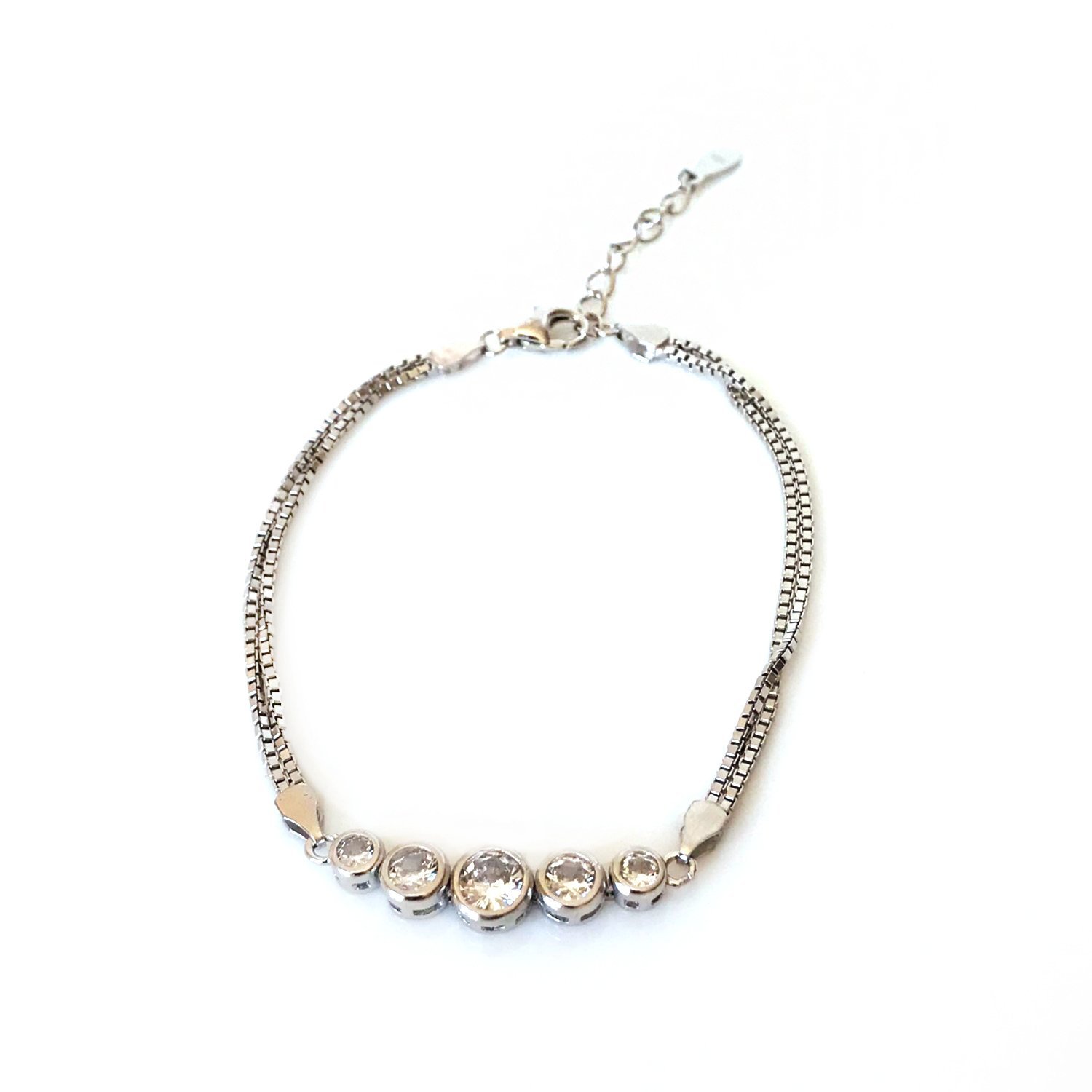 Taşlı Gümüş Bileklik