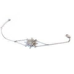 Taşlı Gümüş Güneş Bileklik