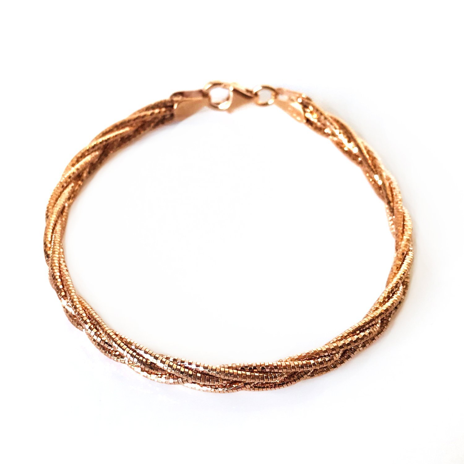 Zincir Örgü Model Gümüş Bileklik