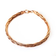 Zincir Örgü Model Gümüş Bileklik