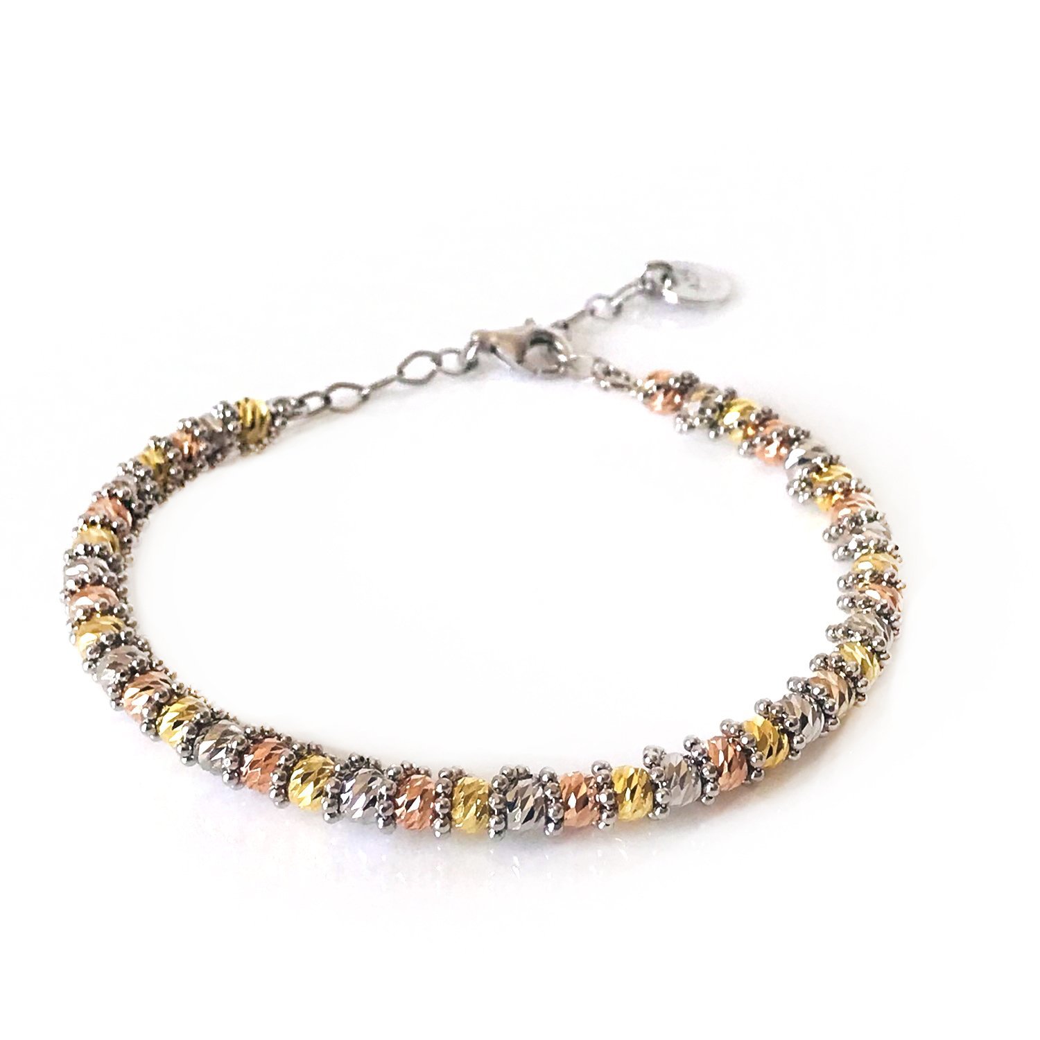 Toplu Zincir Sarmal Detaylı Gümüş Bileklik