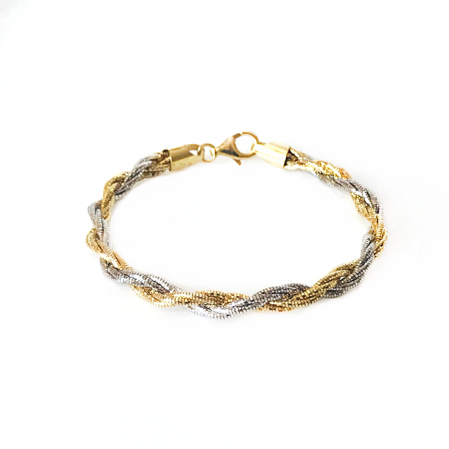 Örgü Model Gümüş Zincir Bileklik