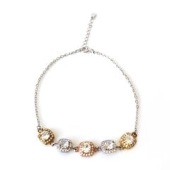 Montür Taşlı Gümüş Bileklik