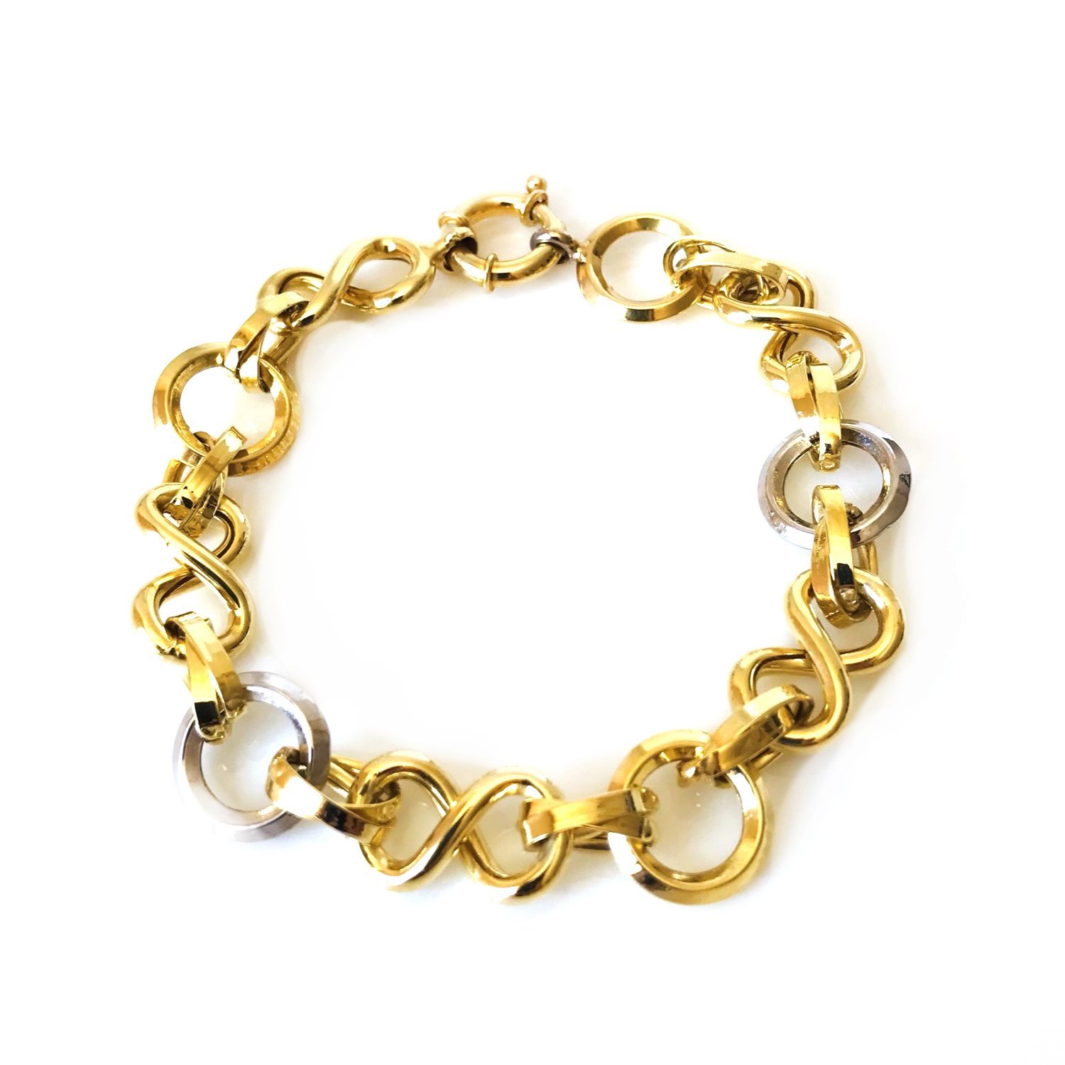 Sonsuzluk Detaylı Gümüş Zincir Bileklik