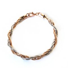 Sarmal Zincir Model Gümüş Bileklik