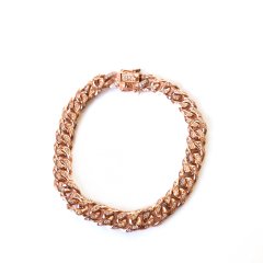 Taşlı Gümüş Zincir Bileklik