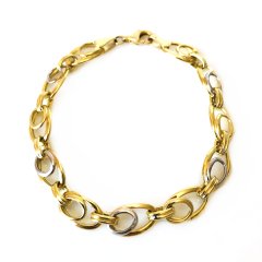 Gold Renk Gümüş Zincir Bileklik