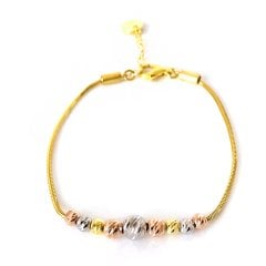 Toplu Gold Renk Gümüş Bileklik