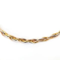 Sarmal Model Gümüş Kolye