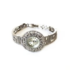 Taşlı Gümüş Saat