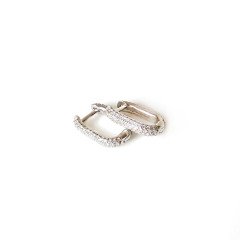 Taşlı Gümüş Küpe