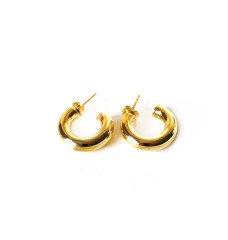 Halka Gold Gümüş Küpe