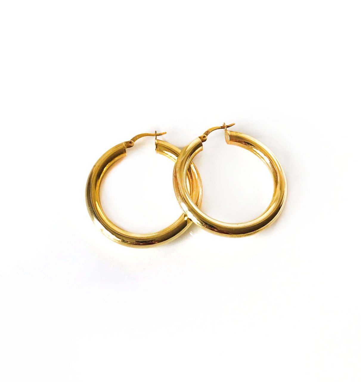 Gold Renk Halka Küpe