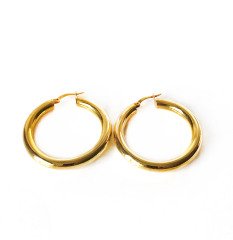 Gold Renk Halka Küpe