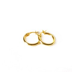 Halka Gold Gümüş  Küpe