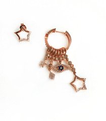 Kutup Yıldızı Detaylı Şanş Küpesi